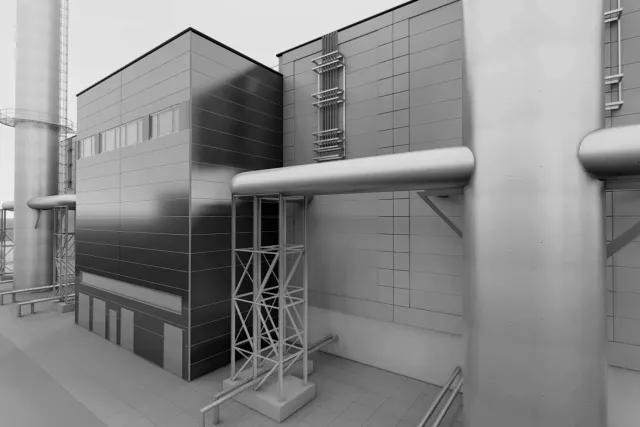 Reick gas engine power plant in Dresden 01